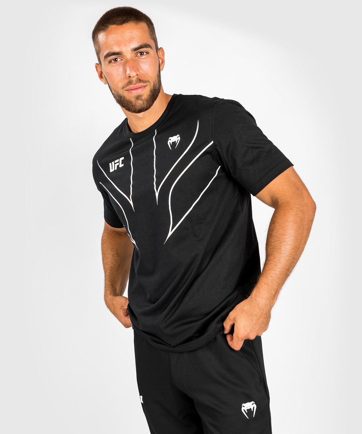 Venum Fight Night 2.0 Replica UFC Herren T-Shirt - Schwarz