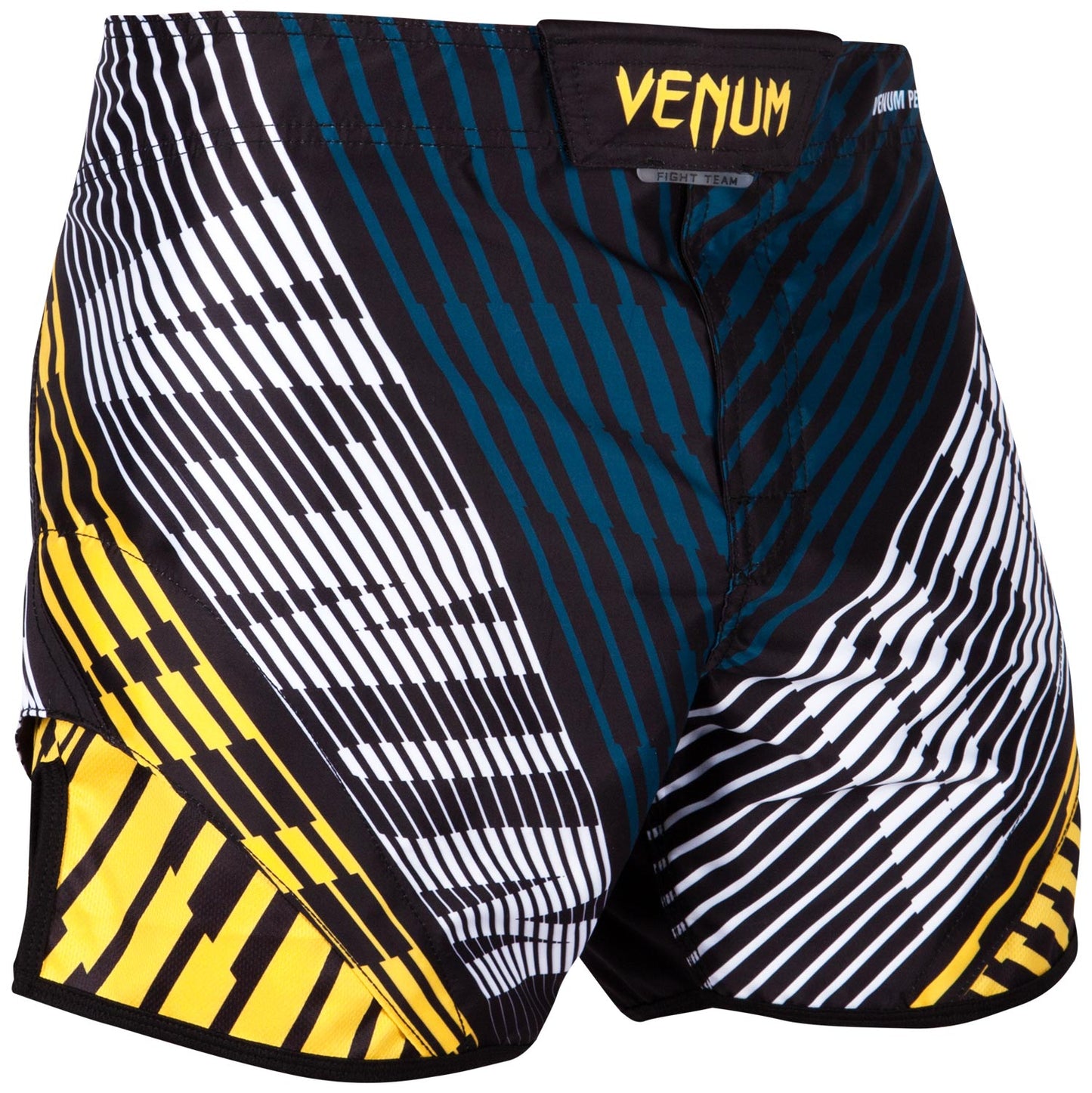 Venum Plasma short fightshorts - Black/Yellow