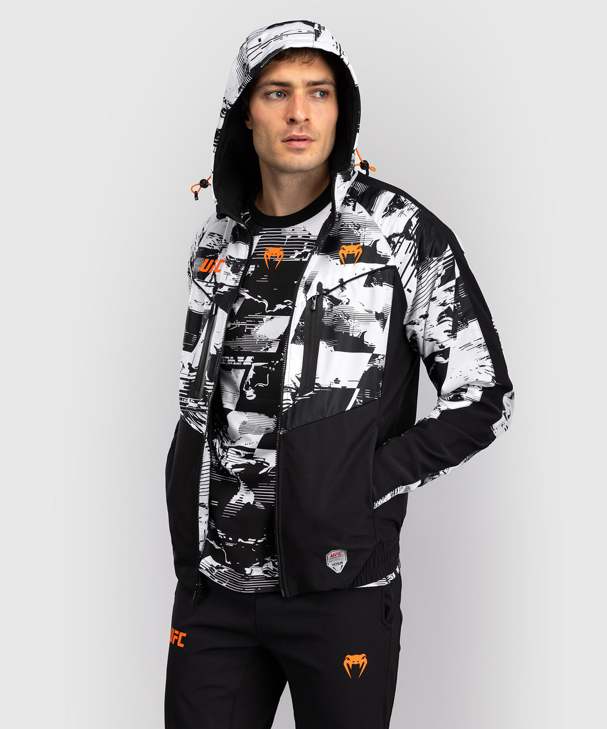 Men's UFC Zenith by Venum White Authentic Fight Week Zip Hoodie