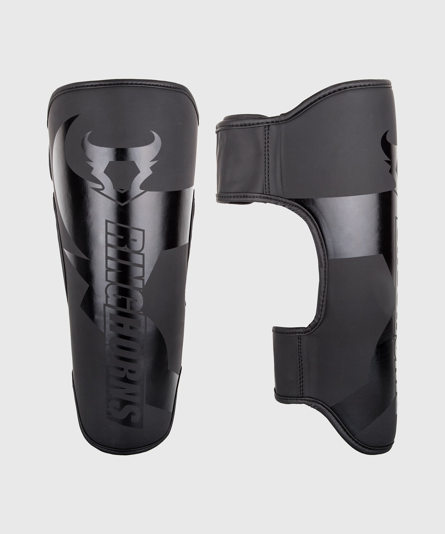 Ringhorns Charger by Venum Shin Guards – Nero/Nero