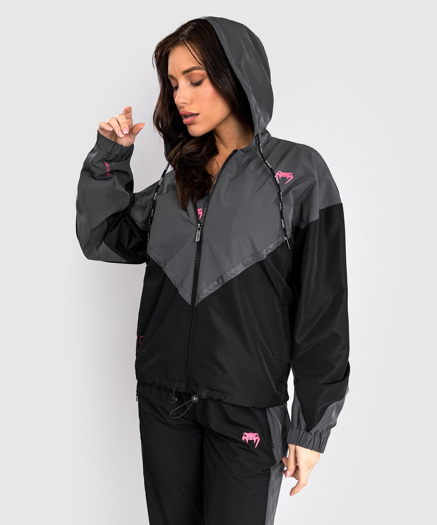 Venum Tactical XT Damen-Trainingsjacke - Schwarz/Sturmgrau