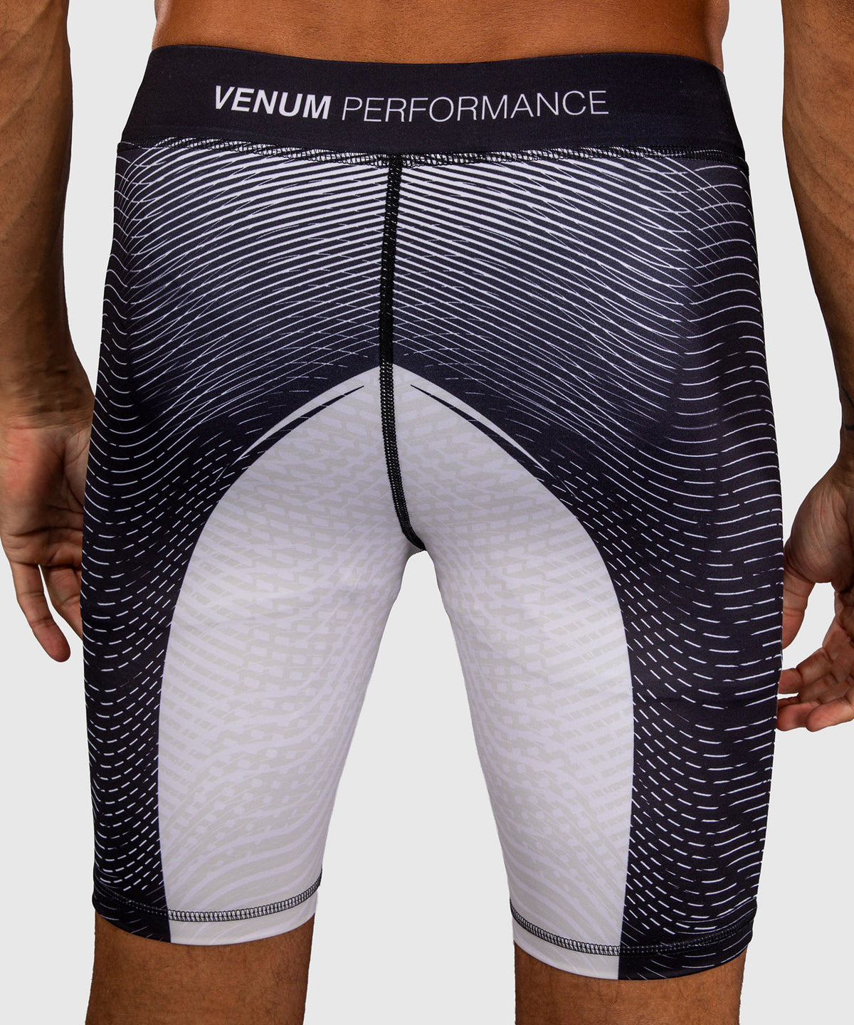 Venum Galactic 3.0 Pantaloncini a Compressione - Bianco Sporco/Nero