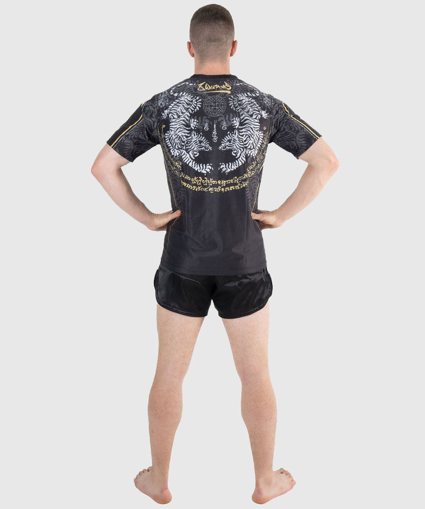 T-shirt 8 Weapons Functional Tiger Yant - Noir/Jaune