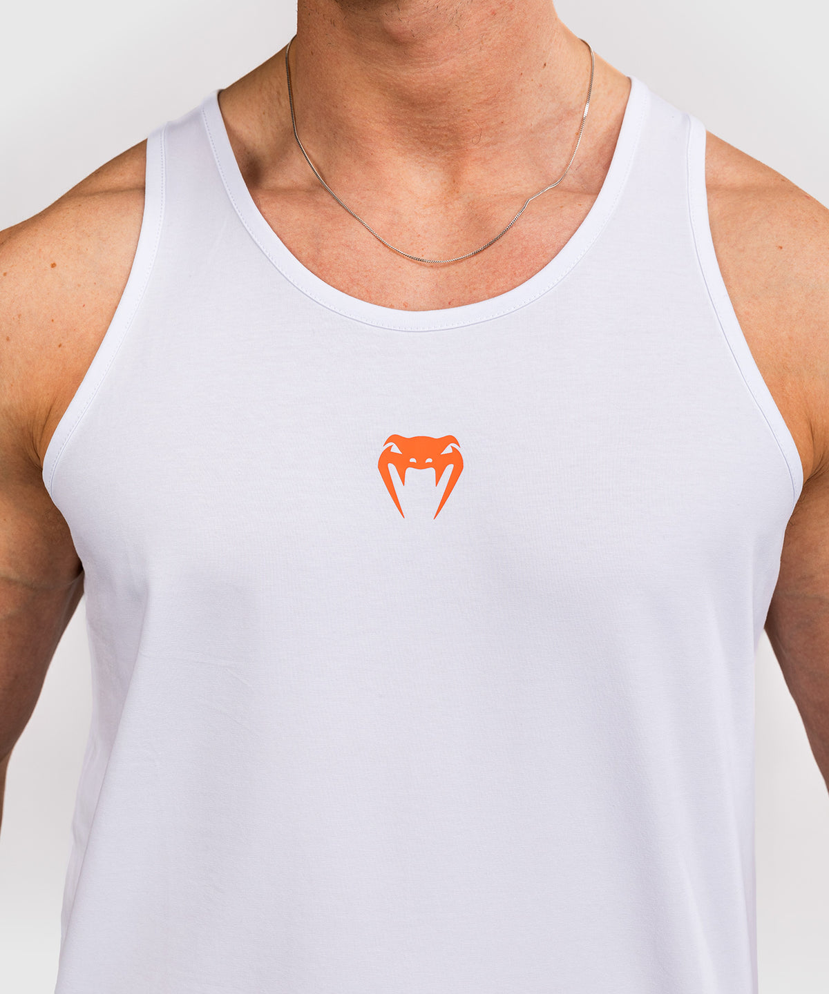 Venum Echo Tank Top - Blanco/Naranja Atardecer