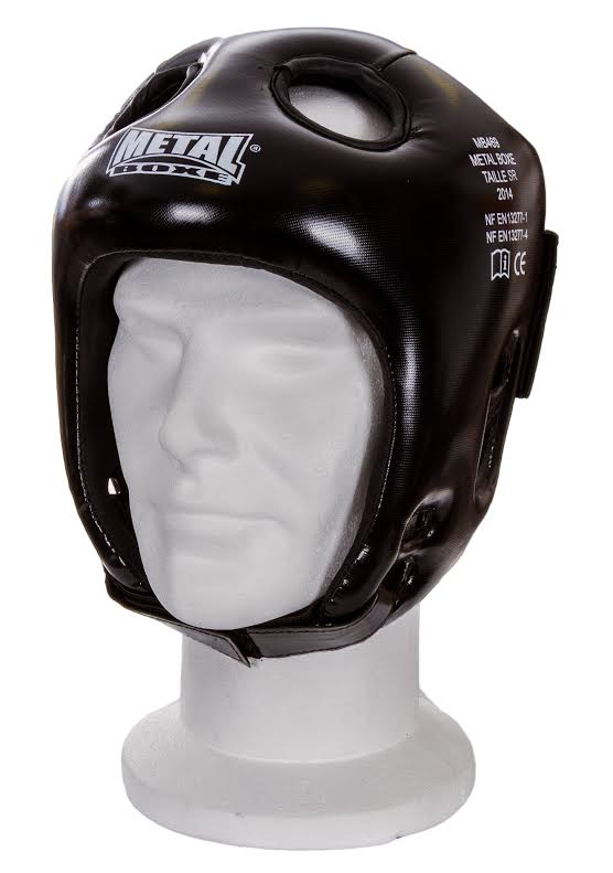 Metal Boxe Amateur Junior or Senior Headgear - Black
