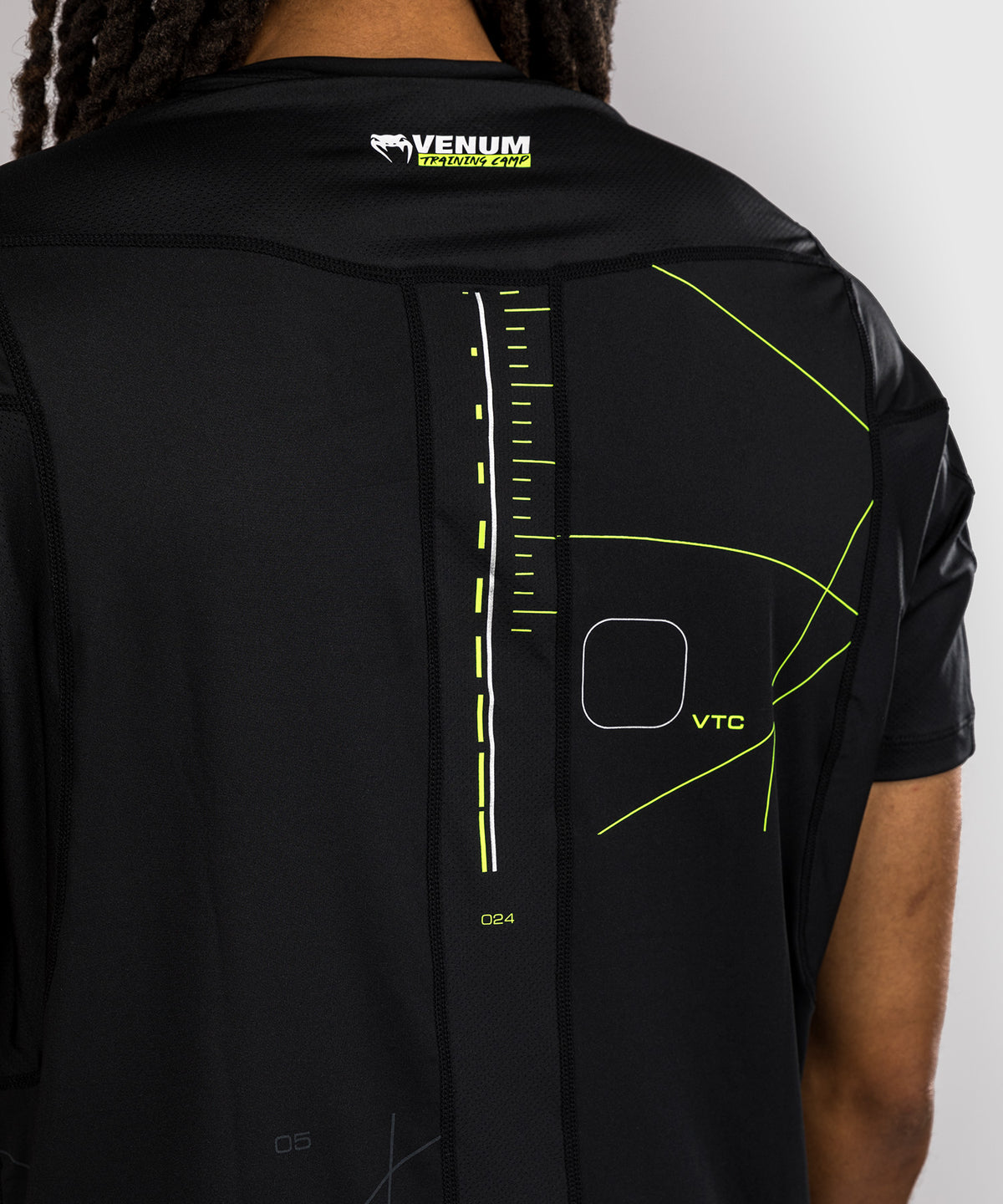 Venum Training Camp 4.0 Dry-Tech T-Shirt - Schwarz/Neongrün