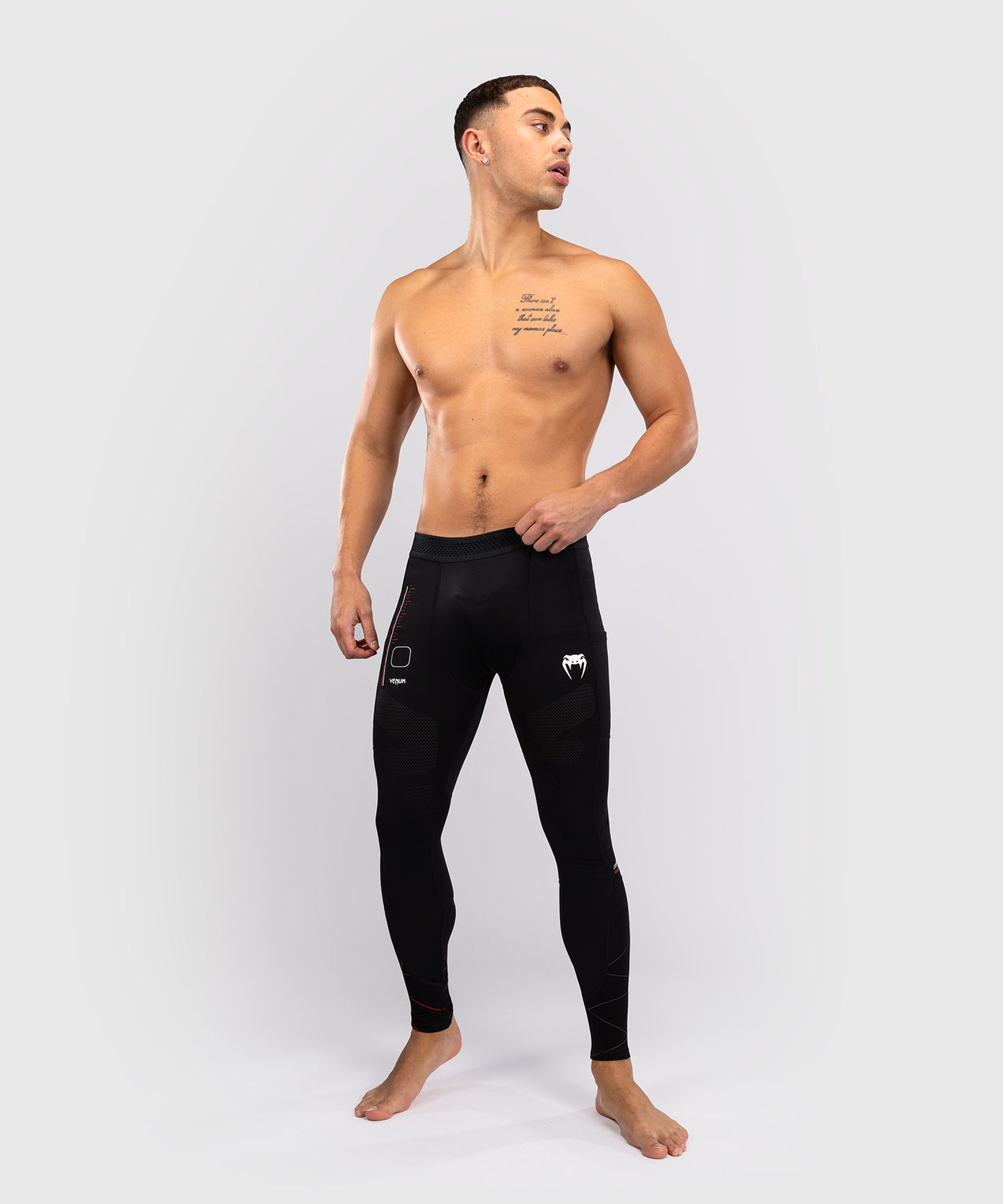 Pantalon de Compression Venum Tactical XT- Noir/Rouge Feu