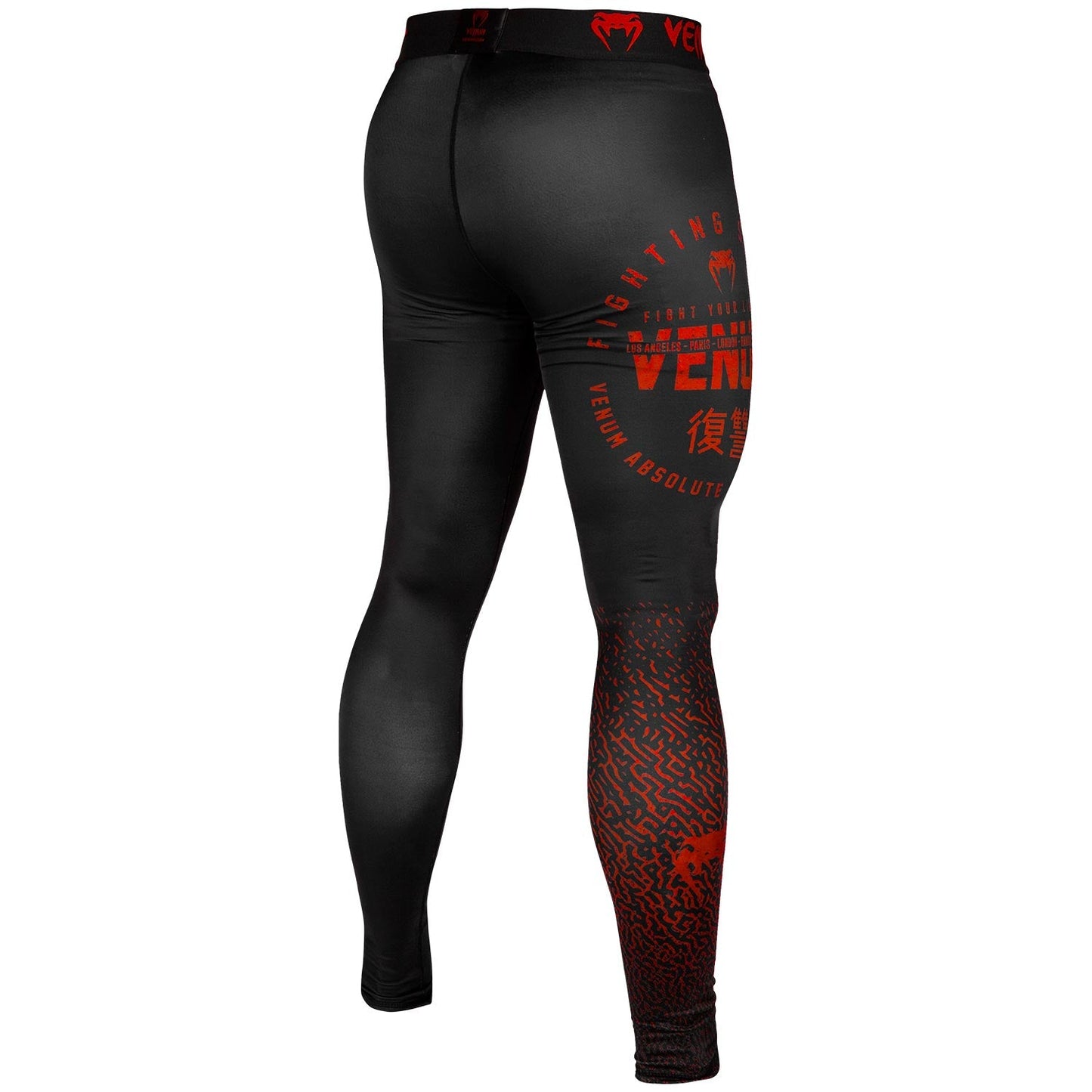 Pantalon de Compression Venum Signature - Noir/Rouge
