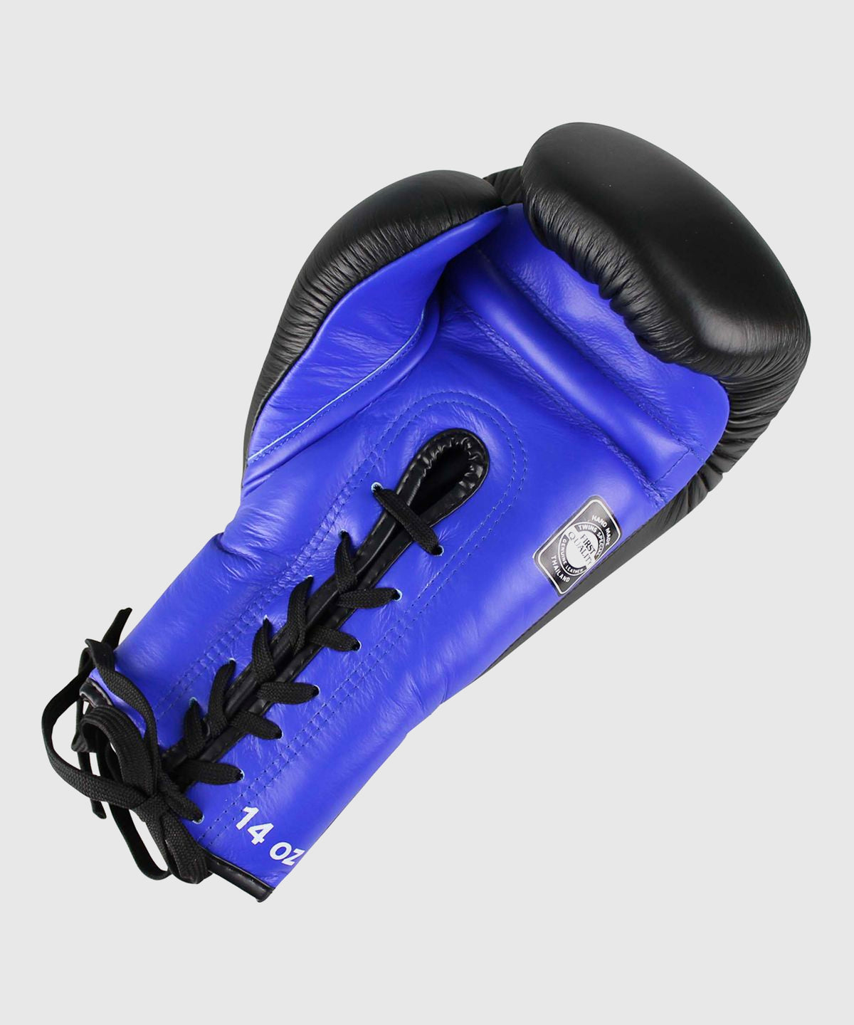 Gants de Boxe À Lacets Twins BGLL-1 - Noir/Bleu