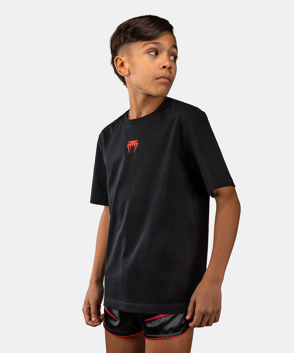 Venum Attack Kids Cotton T-Shirt - Black/Red