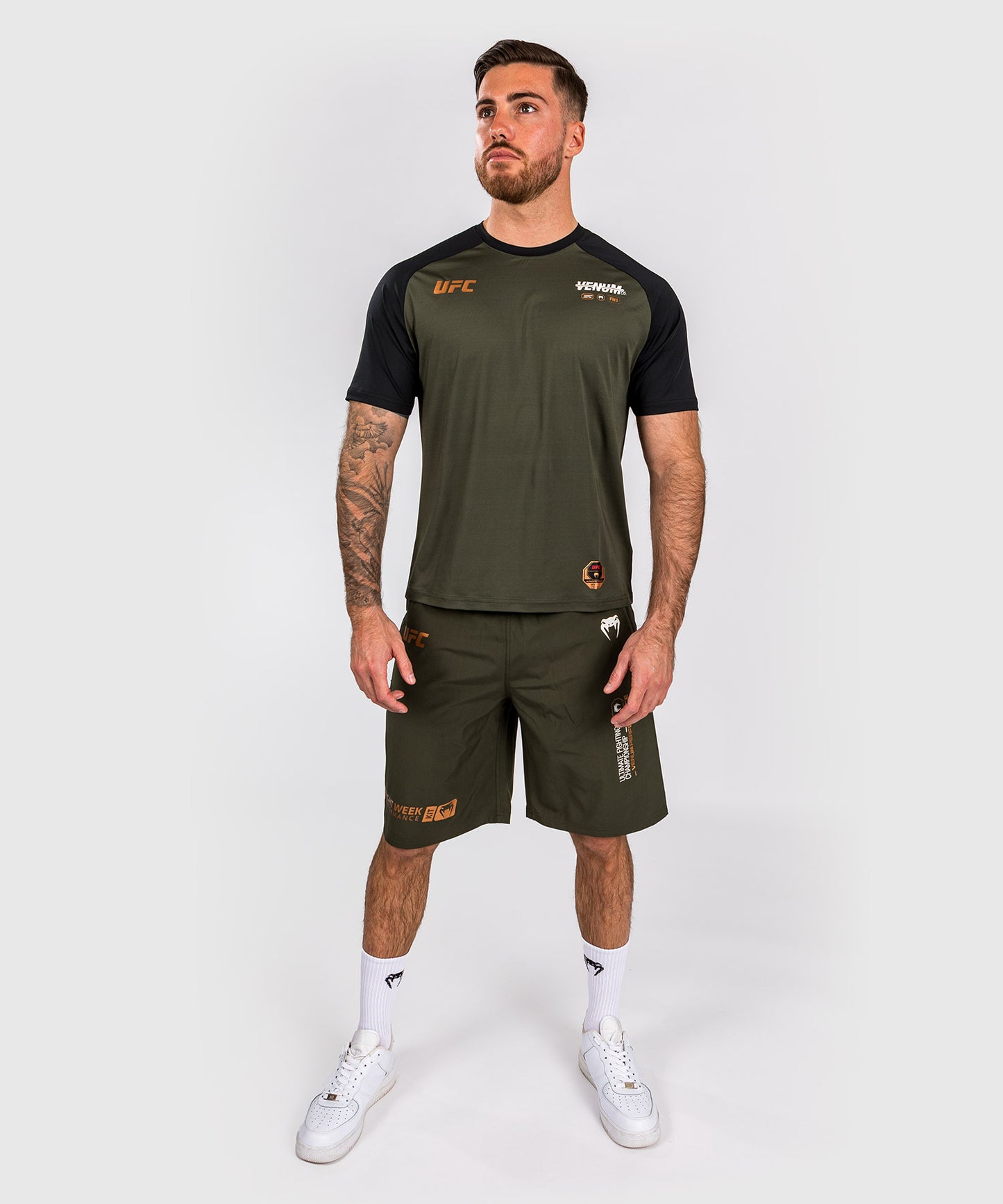 UFC Adrenaline by Venum Fight Week Camiseta Dry-tech para Hombre - Caqui/Bronce