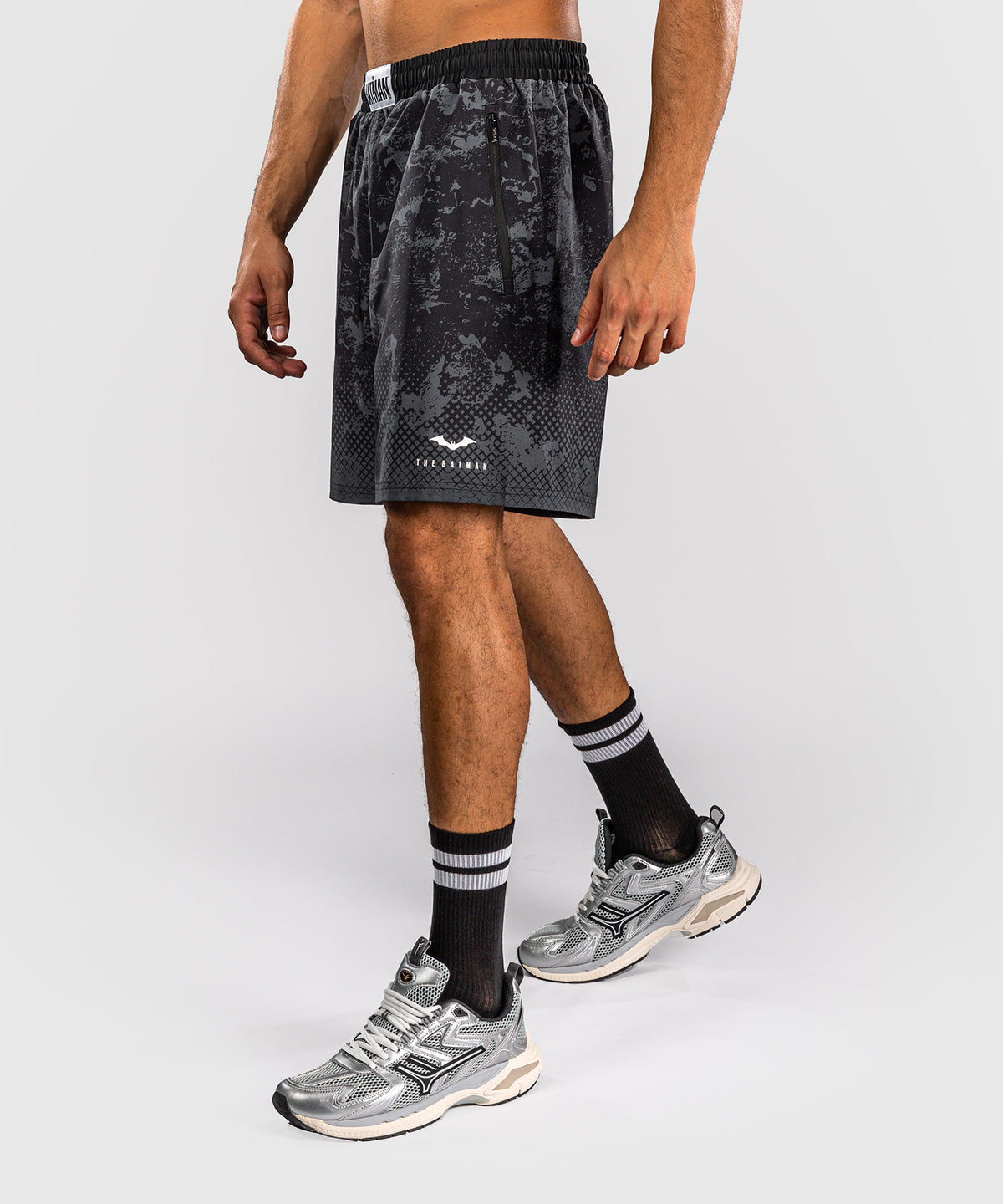 Venum x Batman Trainingsshorts - Schwarz/Grau/Weiß