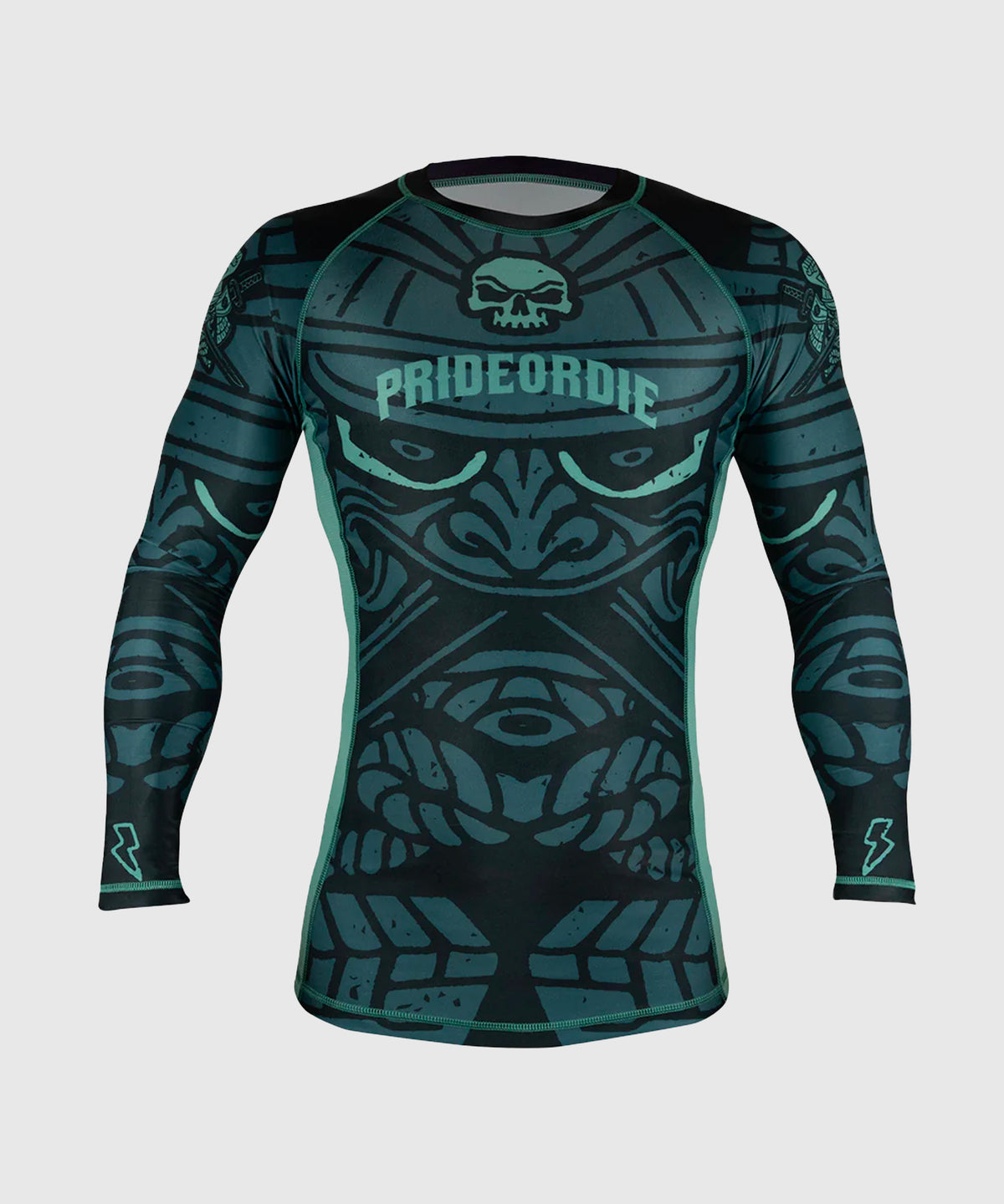 Pride Or Die Samurai Long Sleeve Rashguard - Black