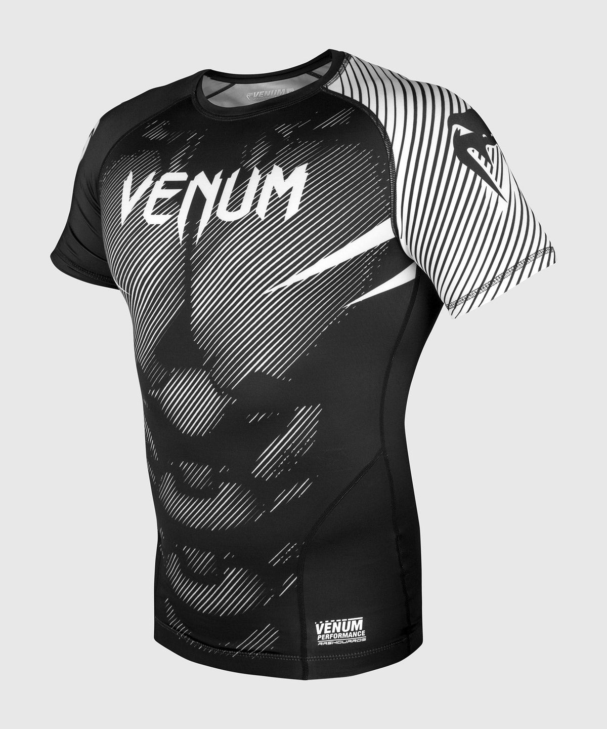 Rashguard Venum NoGi 2.0 - Manches courtes Approuvé IBJJF - Noir/Blanc