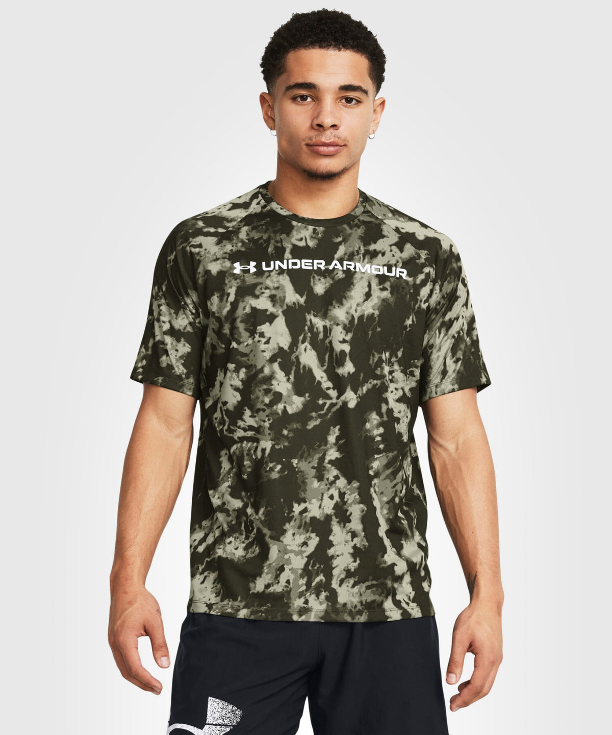 T-Shirt Under Armour Tech Abc Camo - Vert