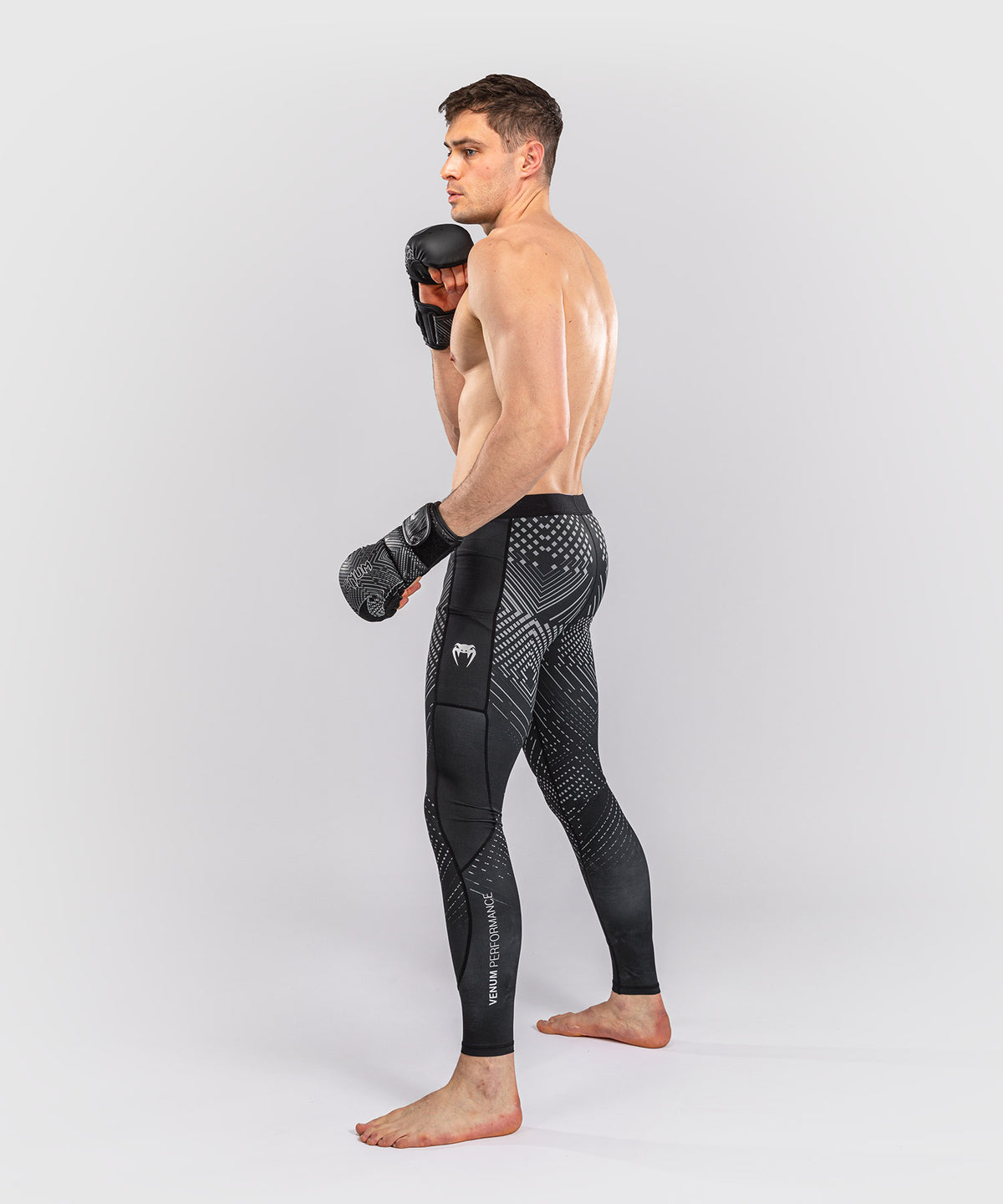 Venum Midnight Fury Spats – Nero/Grigio/Argento