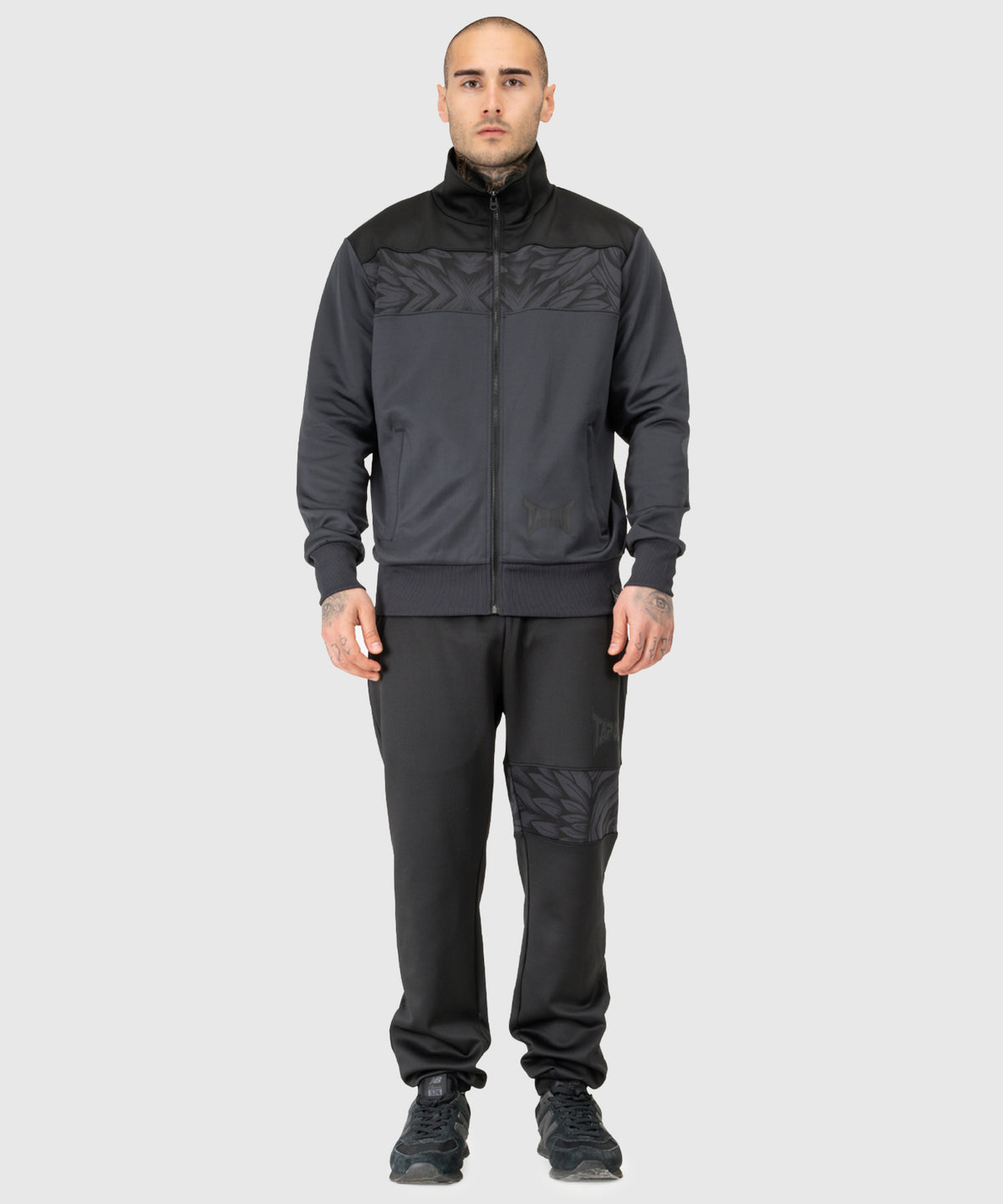 Tapout Spirit Conjunto de Jogging - Negro/Grau