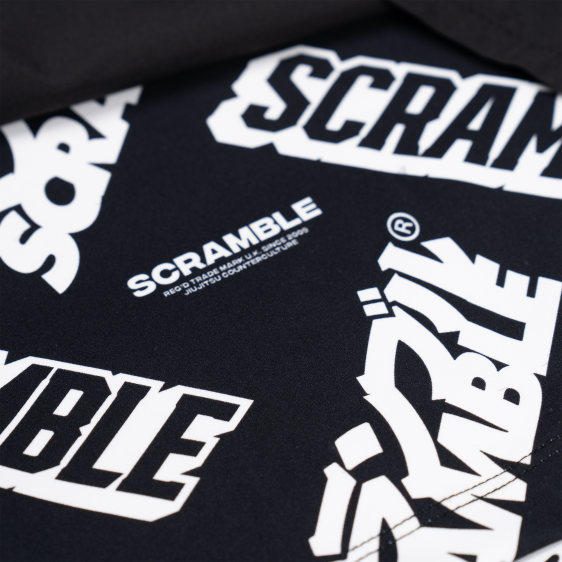 Scramble Dual Layer Fight Shorts - Black