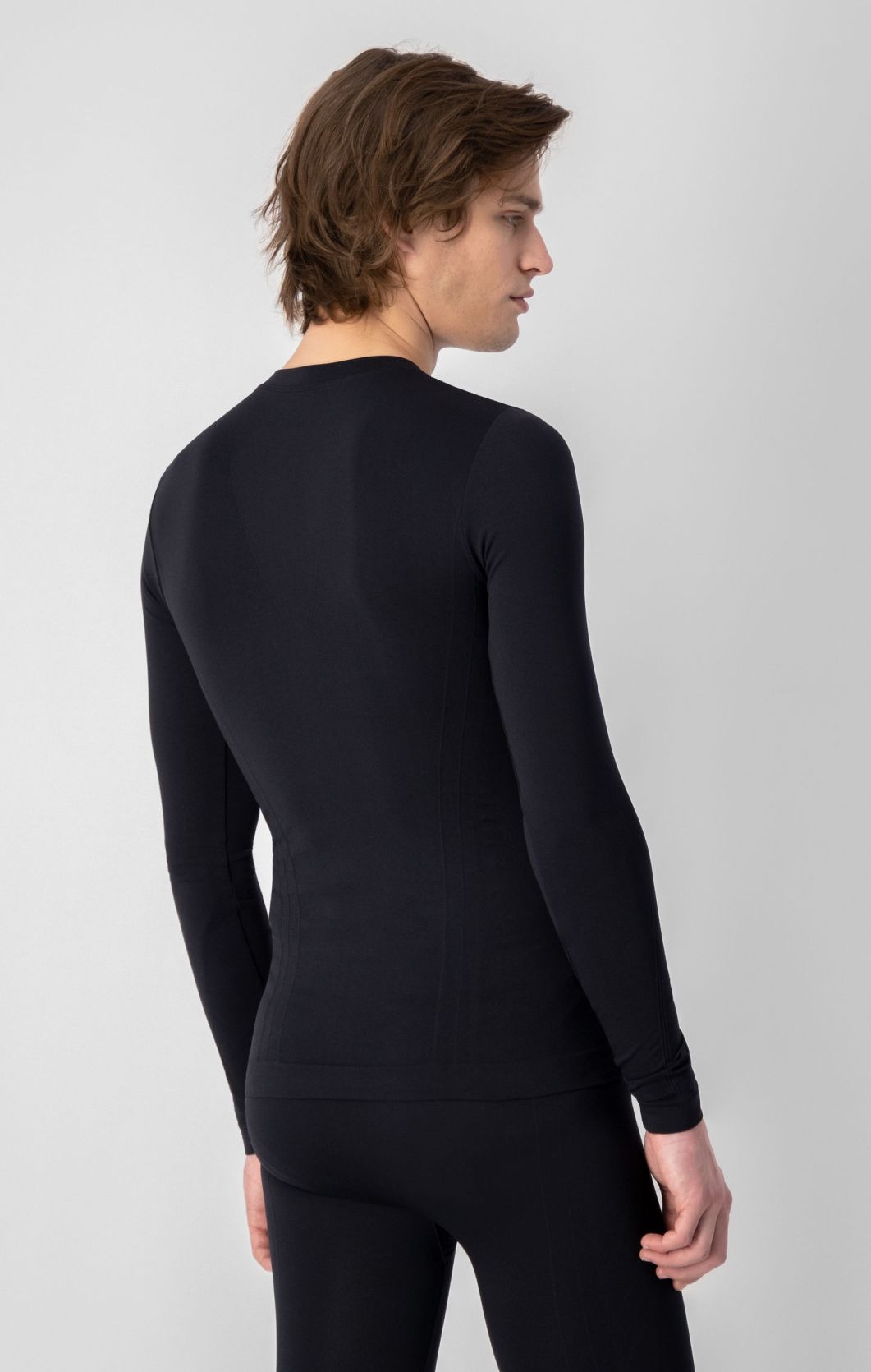 Champion Seamless T-shirt a Maniche Lunghe - Nero