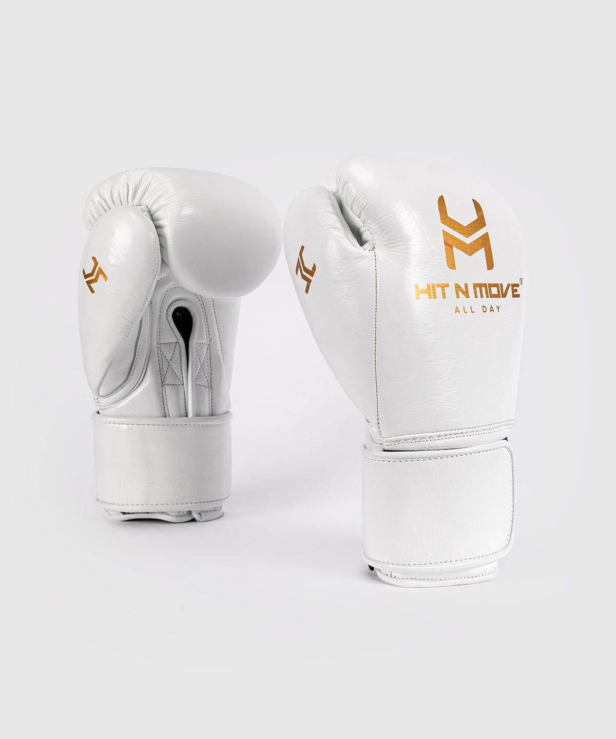 Hit N Move All Day® Pro Guantoni da Boxe - Bianco