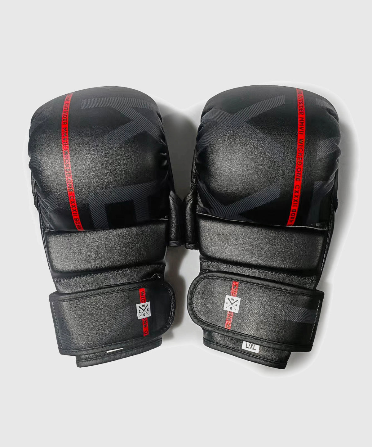 Wicked One Right Guantes de Sparring MMA - Negro/Rojo