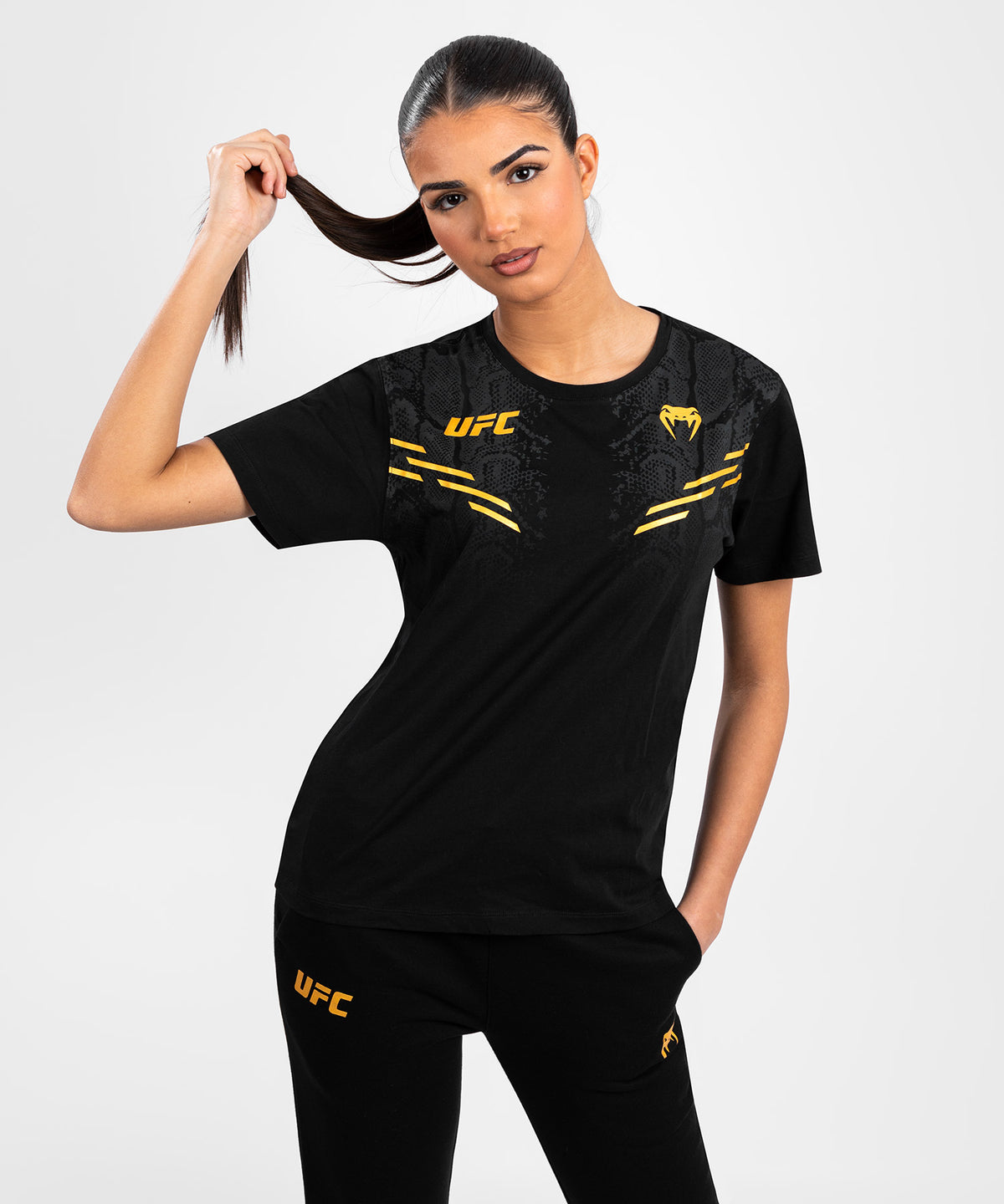 UFC Adrenaline by Venum Replica Kurzärmeliges Frauen-T-Shirt - Champion