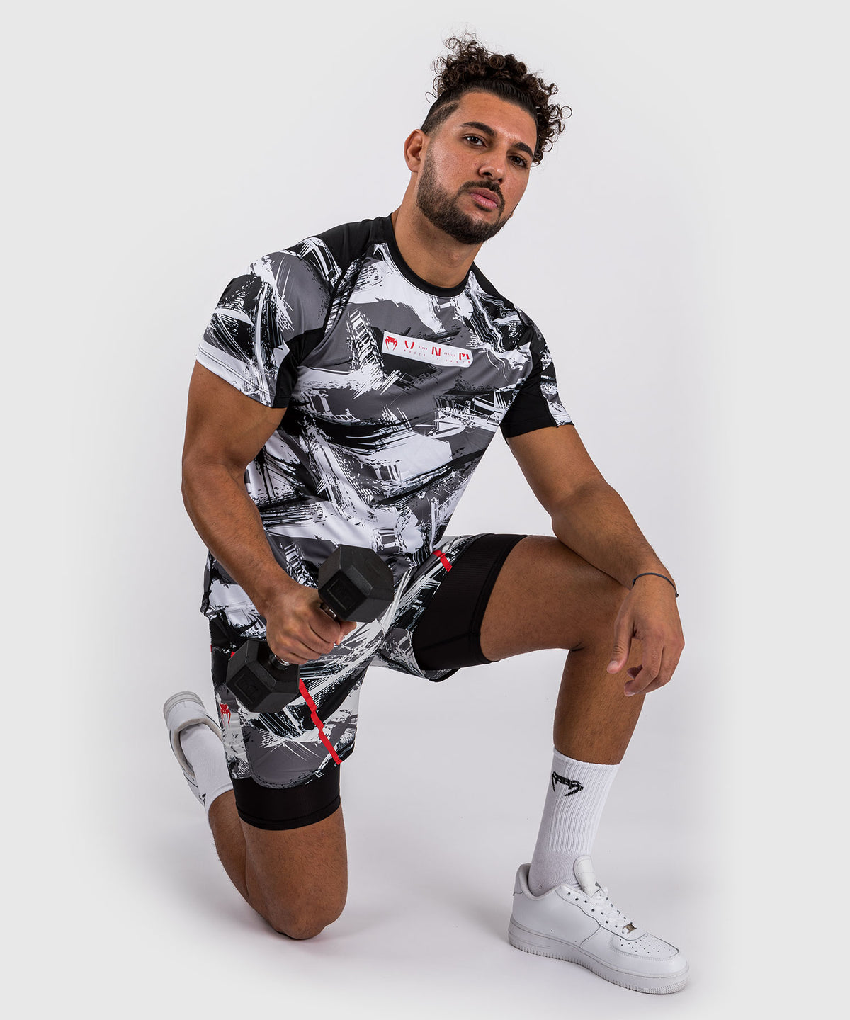 Venum Electron 3.0 Maglietta Dry-Tech - Grigio/Rosso