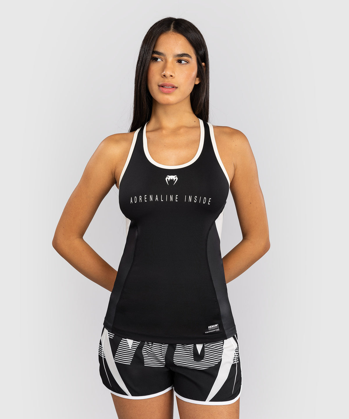 Venum Adrenaline Women's Dry Tech Tank Top - Black/ Ivory