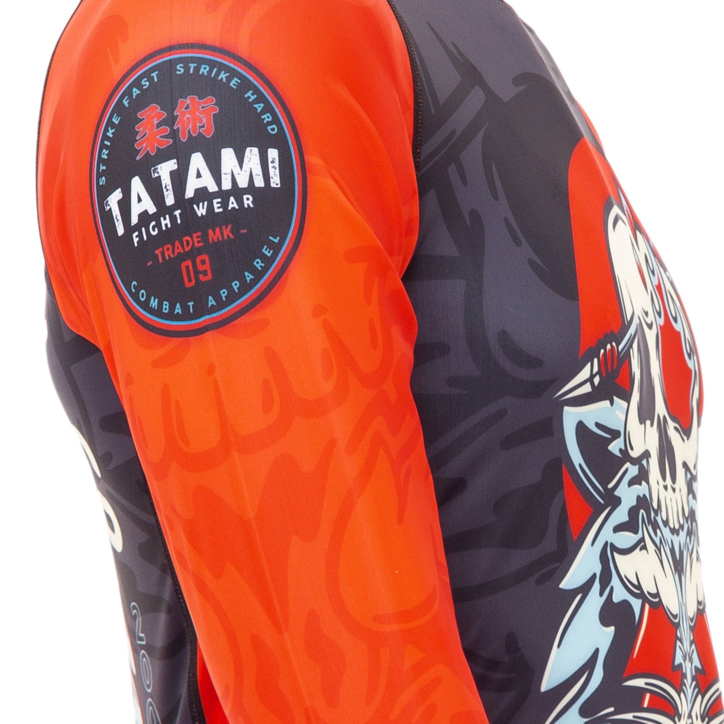 Tatami Fightwear Head Hunter Eco Tech Camiseta de Compresión Reciclada Manga Larga - Negro/Rojo