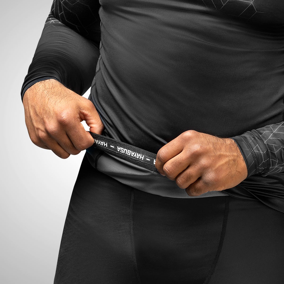 Rashguard Hayabusa Geo Manches Longues - Gris