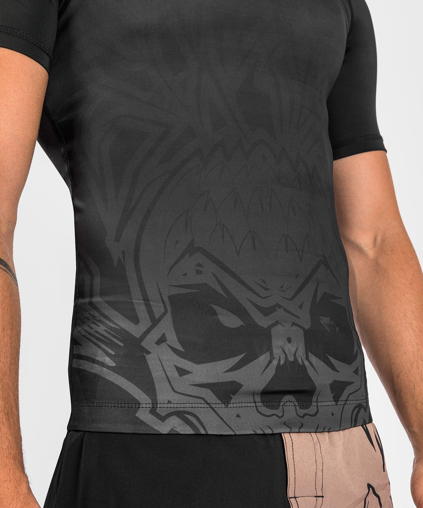 Venum Reorg Kompressions-T-Shirt – Kurzarm – Schwarz