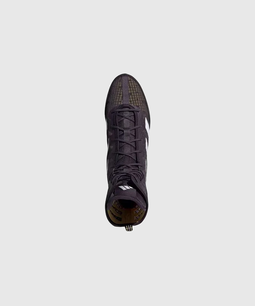 Chaussures de Boxe Adidas Box Hog IV - Noir/Blanc