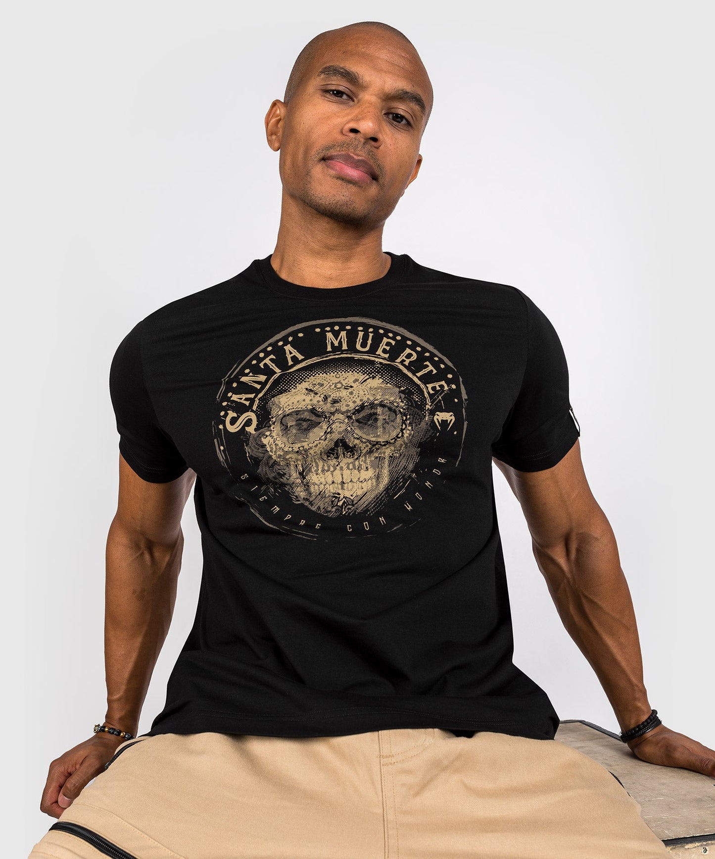T-shirt Santa Muerte Dark Side Venum - Noir/Marron