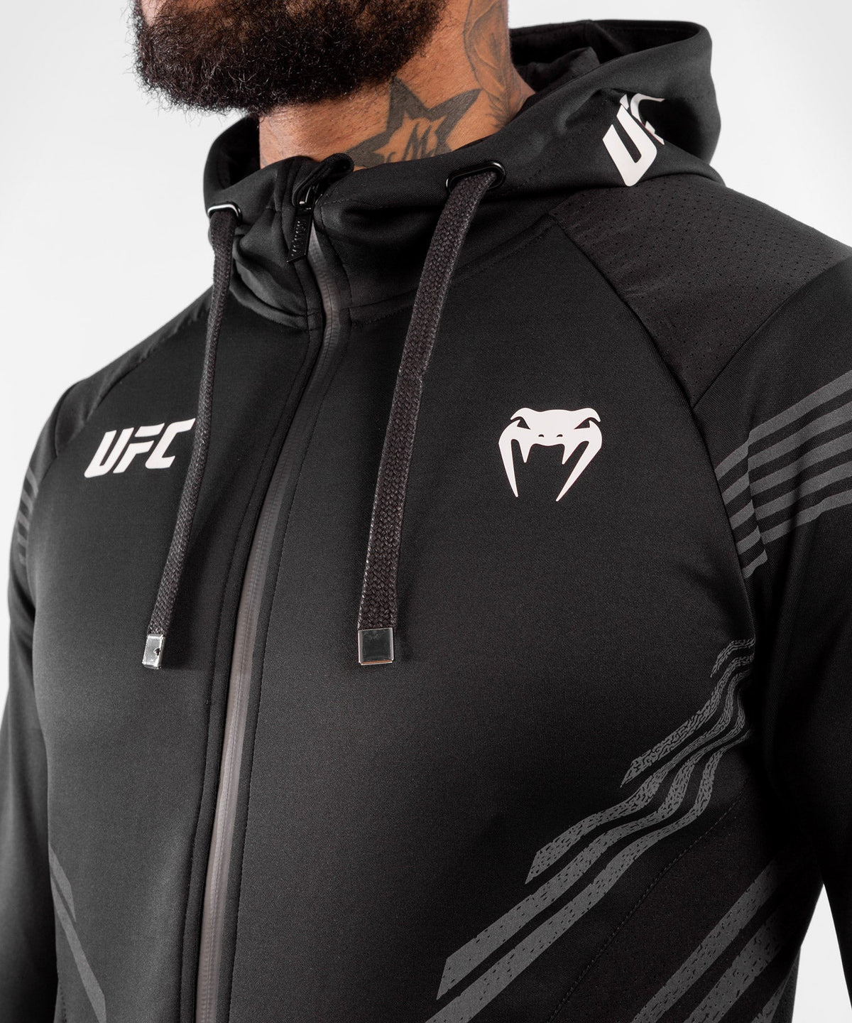 Men's UFC Hooded Sweatshirt Venum Authentic Fight Night - Black