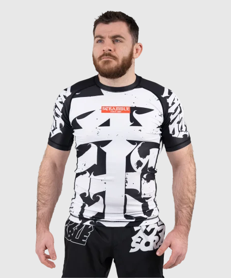 Scramble Hanzi Monochrome Rashguard - Schwarz/Weiß
