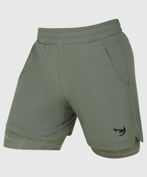 Fumetsu Training Dual Layer Icon Fightshorts - Olive
