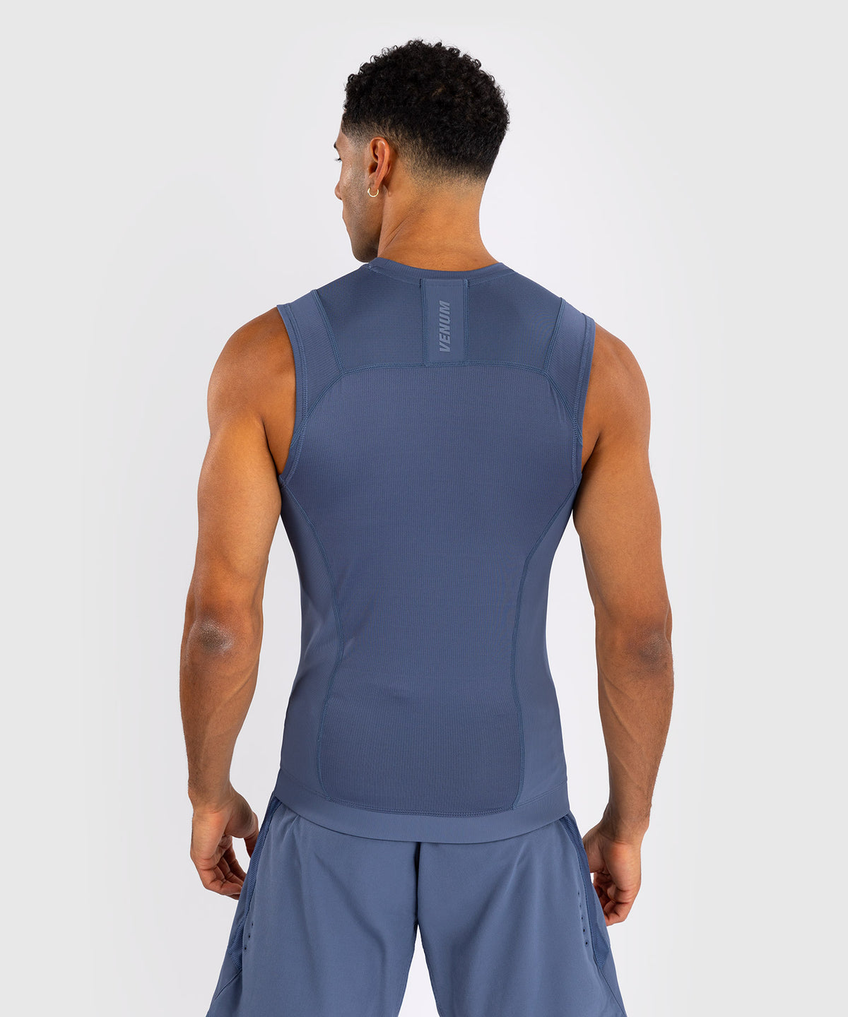 Venum G-Fit Air Rashguard sin Mangas para Hombre - Azul Niebla