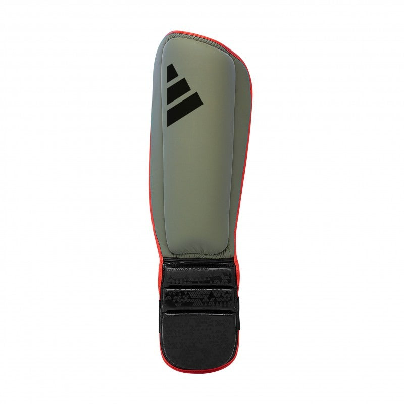 Adidas Combat 50 Shin Guards - Khaki/Black