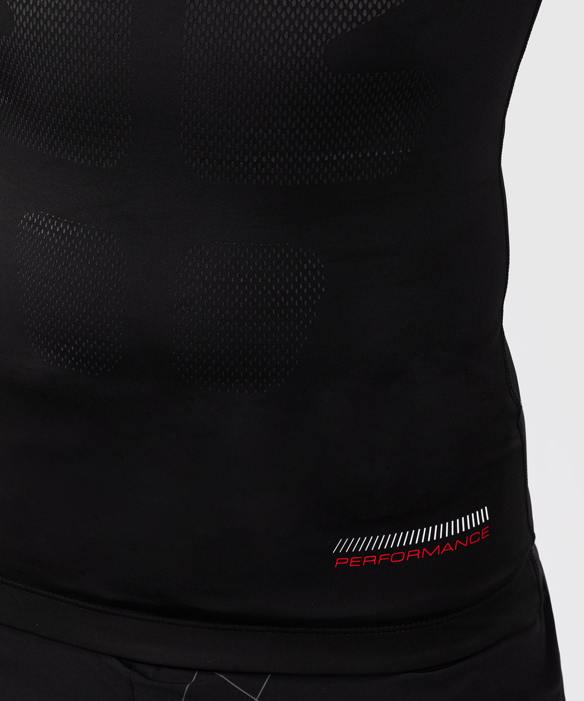 Venum Tactical XT Lycra de manga larga para hombre - Negro/Rojo fuego