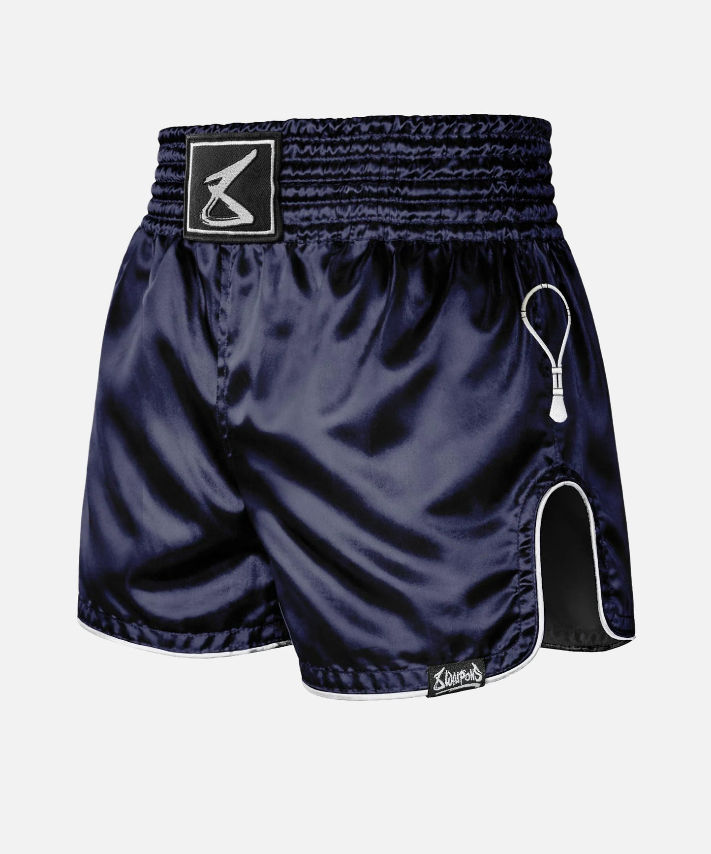 Short De Muay Thai 8 Weapons Mongkol - Bleu Marine