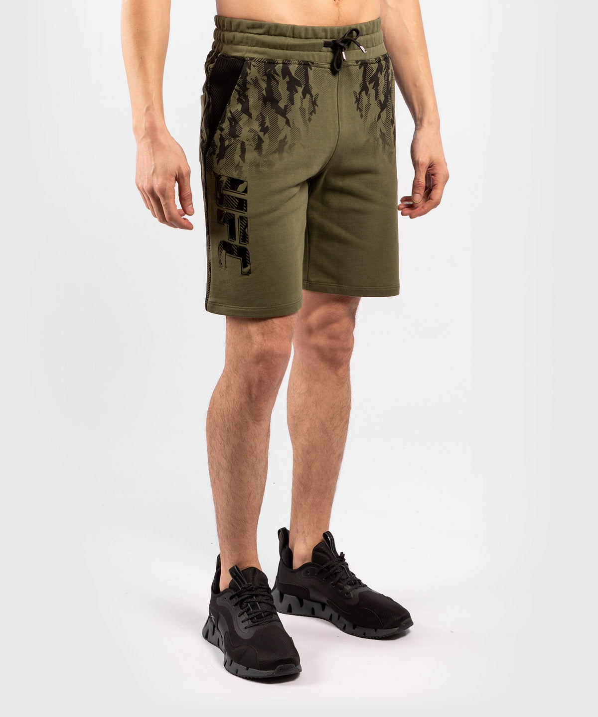 UFC Venum Authentic Fight Week Herren Baumwoll-Sportshorts - Khaki