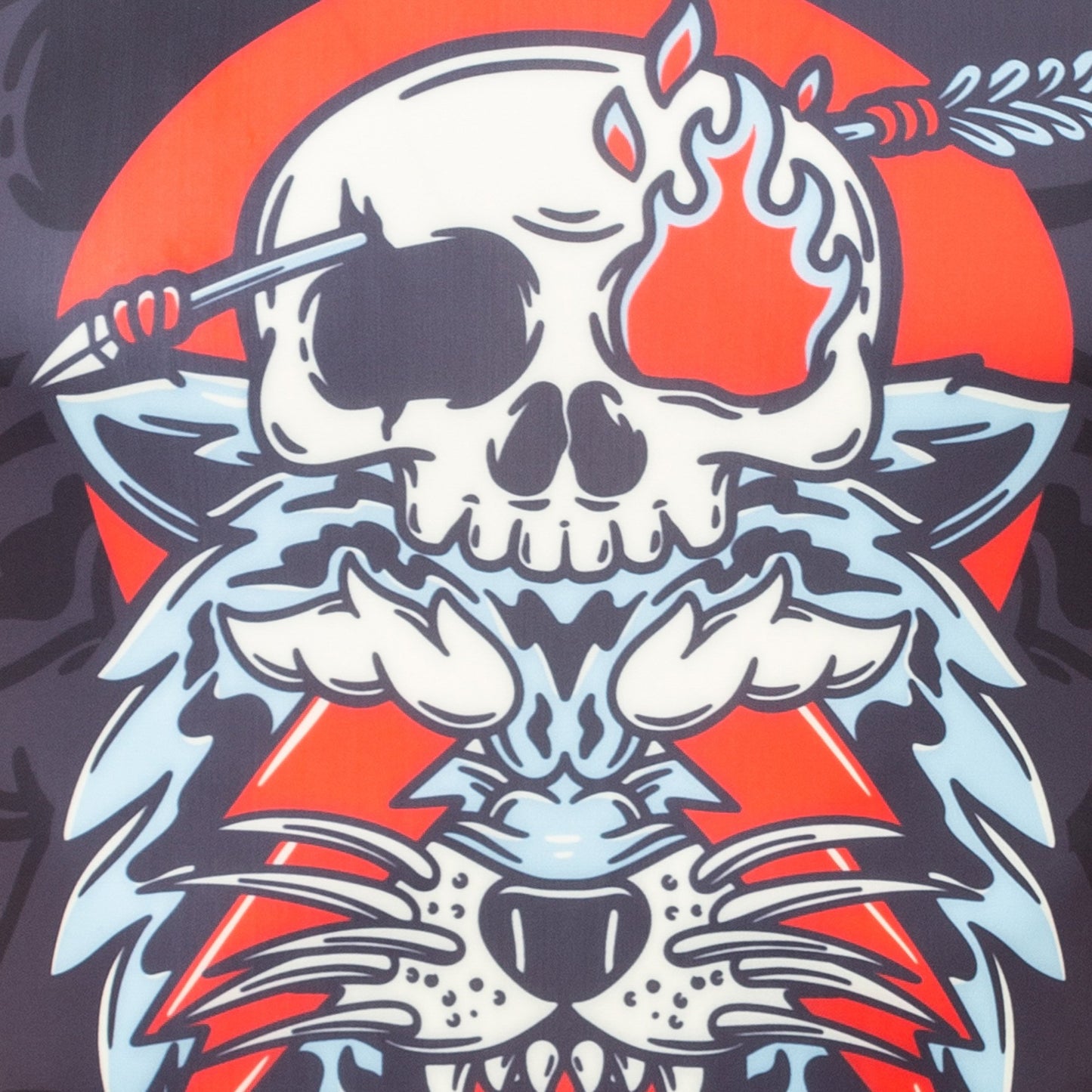 Tatami Fightwear Head Hunter Eco Tech Camiseta de Compresión Reciclada Manga Larga - Negro/Rojo