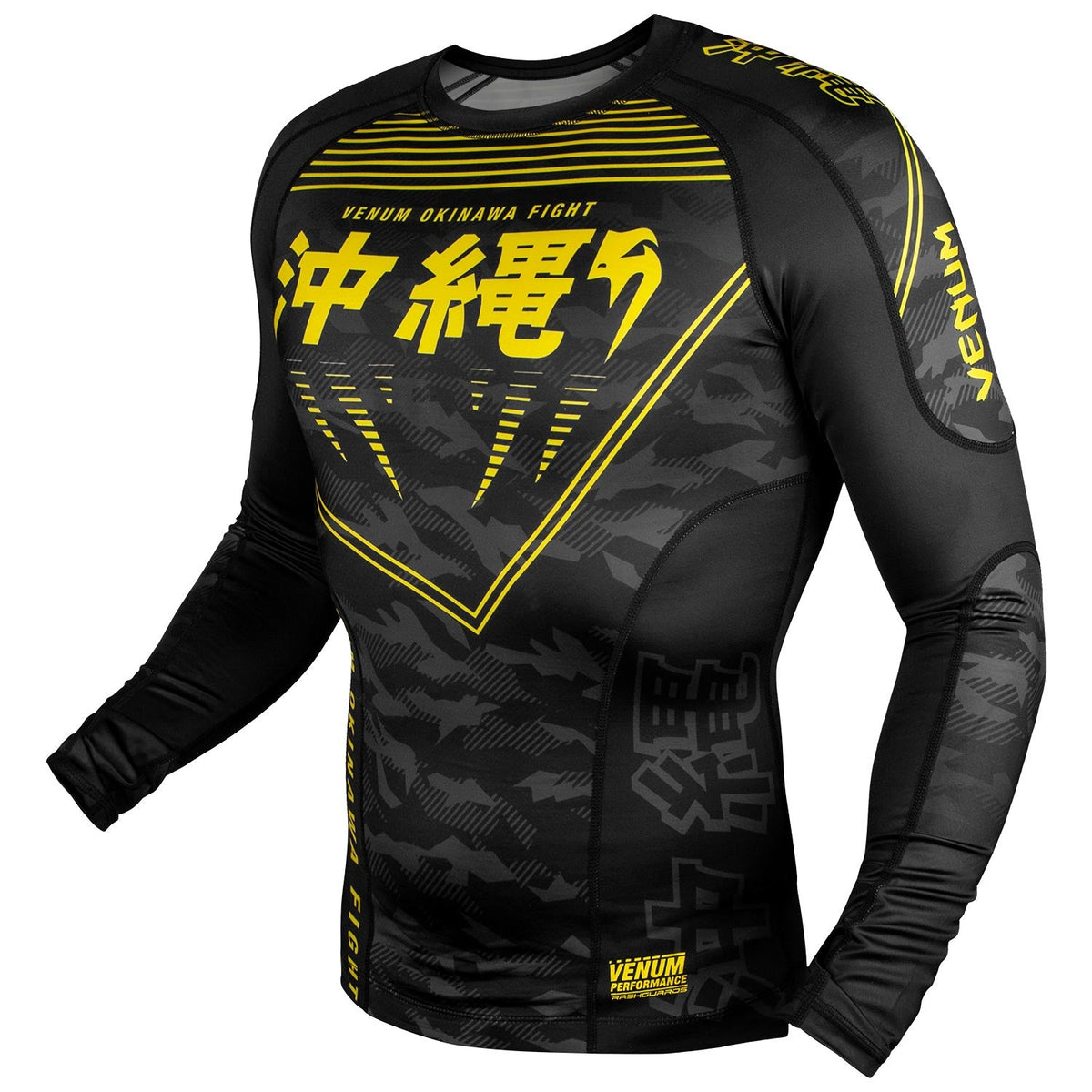 Venum Okinawa 2.0 Rashguard - Langarm - Schwarz/Gelb