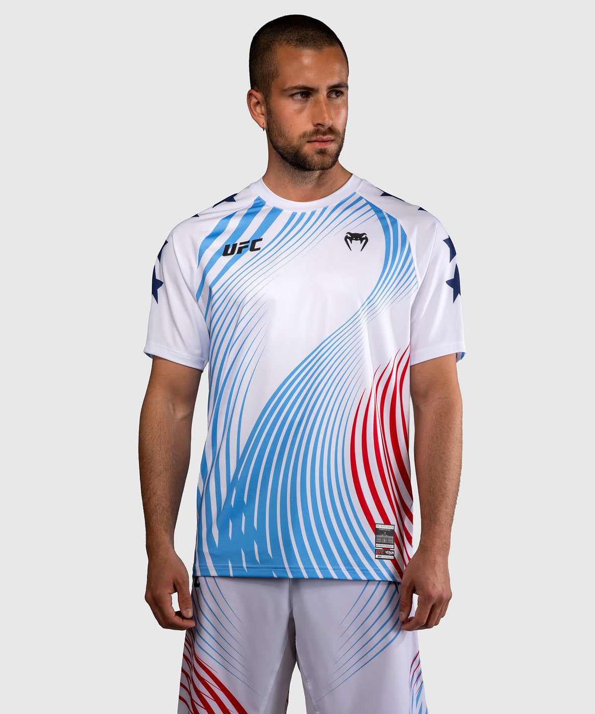 Official UFC Freedom 250 by Venum Authentic Fight Night Walkout Jersey für Herren - Weiß