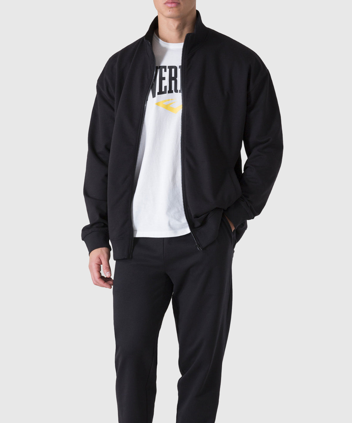 Everlast Back Square Giacca con Zip - Nera