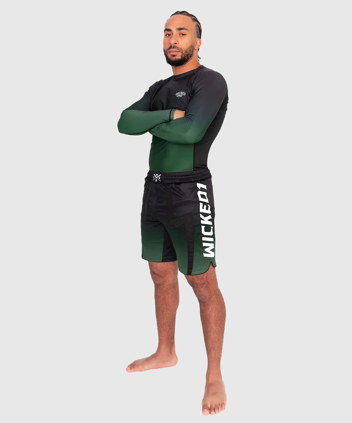 Wicked One Ghost Rashguard a Maniche Lunghe - Nero/Cachi