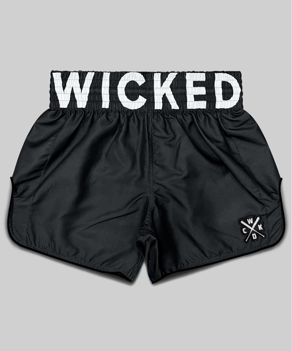 Wicked One Belt Muay Thai Shorts - Schwarz