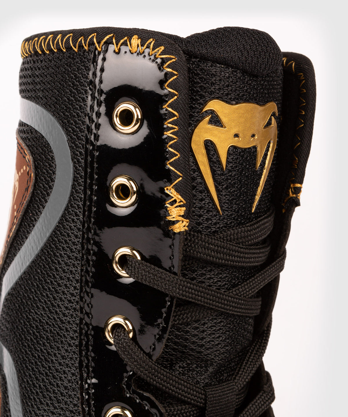 Chaussures de Boxe Venum Elite Evo Monogram - Noir/Marron