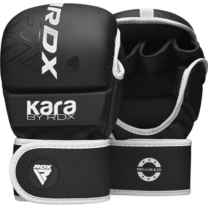 RDX F6 Kara MMA-Sparring-Handschuhe - Schwarz/Weiß