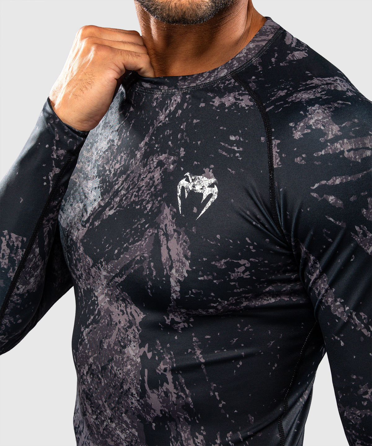 Rashguard à Manches Longues Venum Rage & Workout - Noir/Gris